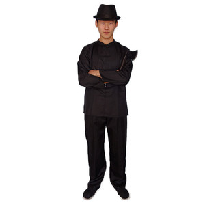 上海滩斧头帮黑衣人黑社会保镖打手家丁跟班戏服舞台演出服装出租