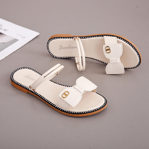 大东妞凉拖鞋女鞋夏2022新款网红一鞋两穿时尚百搭仙女风平跟凉鞋