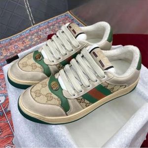 gucci/古驰女鞋复古做旧脏脏鞋古奇小脏鞋运动板鞋男鞋 f570443