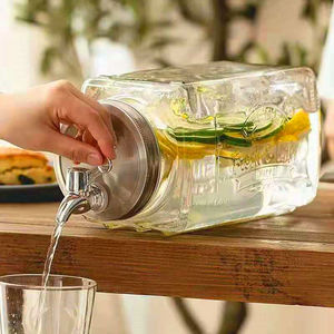 凉水壶可放冰箱水箱冰桶水罐带龙头柠檬水容器冷饮罐制冷水壶冷萃