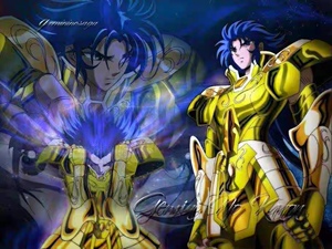 顺丰包邮 传神合金黄金圣斗士 ex双子座 撒加 加隆 普色 24k 原色