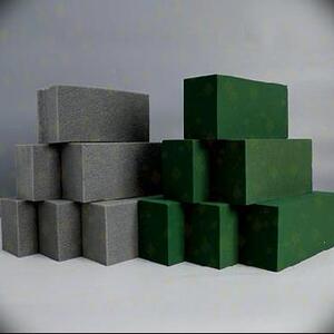 吸水棉花板.婚庆干泥透气花托花插心形插花泡沫板高密度板棉花泥