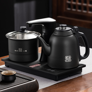 吉谷电水壶全自动茶桌嵌入式智能恒温烧水壶茶壶火山岩黑色TC006