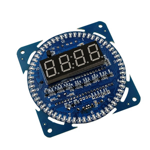 旋转LED显示创意电子时钟DIY DS1302时钟电子表闹钟温度显示报警