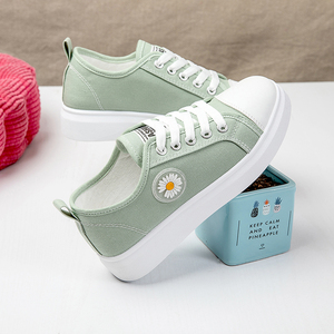 日本购魔法贴帆布鞋女粘贴带女生不系鞋带鞋子女孩学生休闲板yp鞋