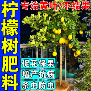 柠檬树肥料香水柠檬专用肥治黄叶促花增果柠檬柚子树杀虫剂专用药