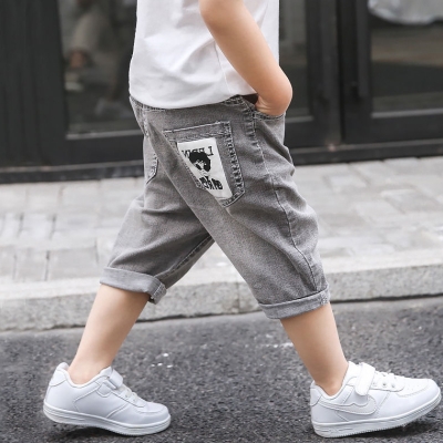 夏儿外薄子童八分男童裤分牛的夏七仔裤装童五穿裤a裤男分8款孩短