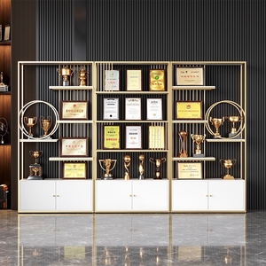 荣誉证书展示架墙