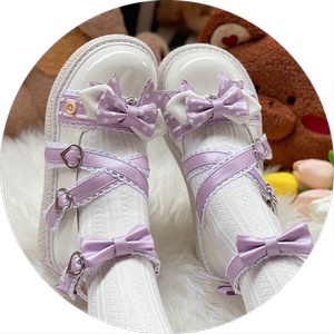 奶糖超甜lolita原创【奶糖波波】平底可爱大头娃娃鞋学生少女单鞋