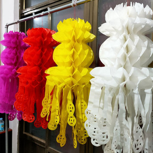 清明节纸灯笼祭祀用品塑料扫墓上坟飘挂清纸吊子祭奠祭祖丧葬白事
