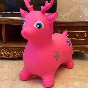 迪士尼3岁小孩子婴幼儿宝宝玩的儿童玩具跳跳马摇摇马大号加厚木