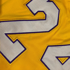 【越南产】湖人队科比24号09-10总冠标au全刺绣黄刺绣球衣篮球服