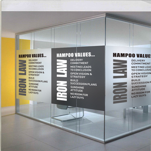 云诺家居旗舰店天猫定制磨砂静电玻璃贴膜公司移门办公室玻璃贴纸