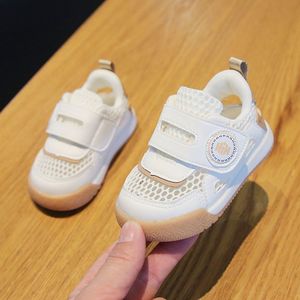 韩版宝宝凉鞋夏季学步鞋男0-2岁1防滑软底婴幼儿网布女魔术贴宝宝