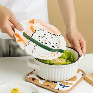 90立信花苑2020淘宝食堂自带碗小宿舍用学生女生饭盒高颜值饭碗ins