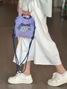 ballchain mini款刺绣购物袋迷你加长肩带环保尼龙手提女小包布袋