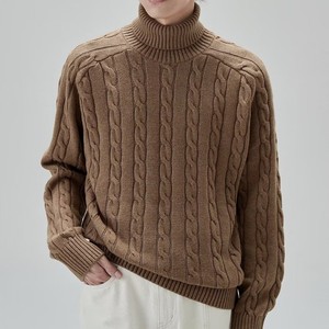 冬季黑色高领毛衣男士加厚针织衫修身韩版青年潮流长袖纯棉毛线衫