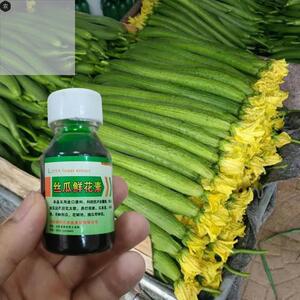 丝瓜鲜花素瓜条顺直王沾花药授粉药蘸花拉直丝瓜增产防畸形浸花药