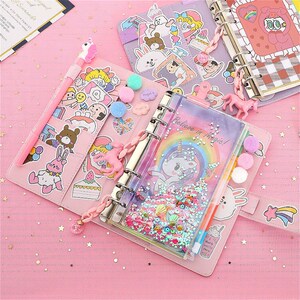 00诗伯乐旗舰店天猫ins风少女心手账本 梦幻网红可爱独角兽简约流沙