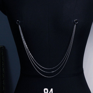 阴耳钢乳环带饰品阴夹免系假乳孔铃宫戴脖夹唇夹夹a锈耳不打链环