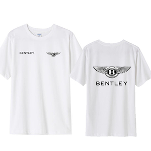 宾利标志短袖t恤男女4s店工装汽修短袖工作衣服可定制车标