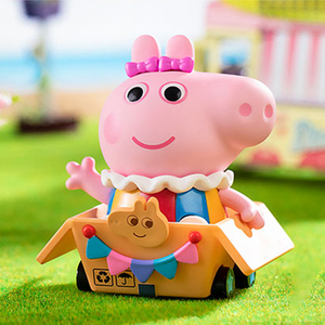 正版泡泡玛特小猪佩奇盲盒游戏时间系列手办潮玩公仔儿童玩具礼物