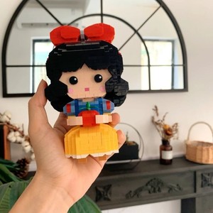 loz俐智白雪公主小红帽童话森林小屋小矮人木屋益智拼装积木玩具