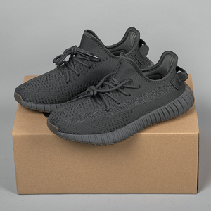 【椰子鞋350】耐克飞织男鞋纯源黑白满天星爆米花莆田运动鞋尾灯