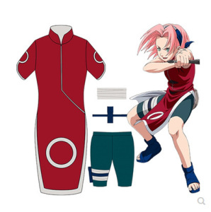 火影忍者naruto春野樱cos服小樱旗袍绑带套装cosplay衣服