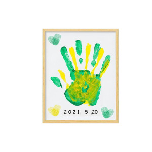 diy情侣手印相框|油画摁印泥颜料闺蜜多人一家按手印彩色纪念礼物