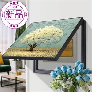 b尺寸抽拉画电表箱挂钩集线盒遮盖画框轨道盒新中式h开关盒壁画
