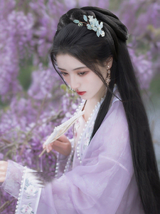 汉服假发包古风发箍女懒人头饰发圈全头头套发髻一体式古装丸子头