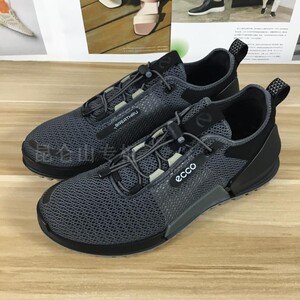 ecco爱步运动鞋2022春夏款男鞋透气轻便锁扣跑步鞋健步2.0 800674