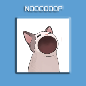 啵嘴猫 动态挂件 亚克力钥匙扣  pop cat 猫咪挂件 钥匙链饰品