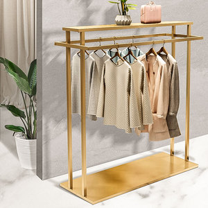 服装店展示架中岛落地式男女装店裤子挂衣架童装商场双排陈列货架