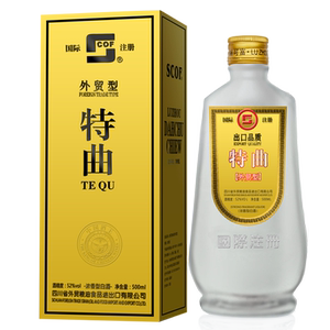 泸州施可富大曲酒厂scof外贸特曲口粮酒高度白酒浓香型礼盒装