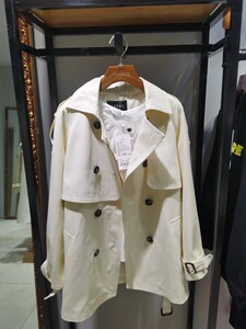 麦寻女装2022春季新款ofym1002双排扣中长风衣外套女韩版时尚修身