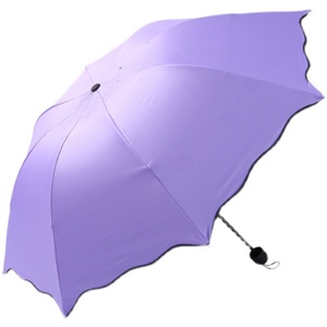 遇水开花雨伞晴雨伞折叠男女学生防晒防雨加固三折伞定制雨伞logo