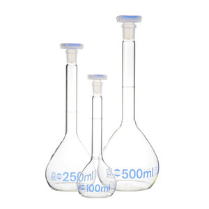 BRAND普兰德玻璃容量瓶A级透明/50/100/250/500/1000ml带证书进口