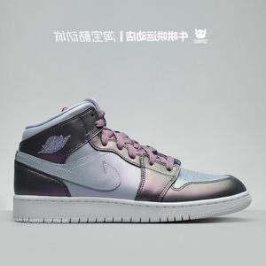 air jordan 1 mid aj1 变色龙 渐变紫 电光紫色av5174-400