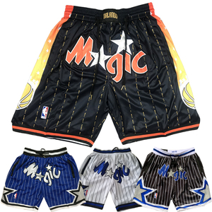 魔术队短裤麦迪 霍华德城市版刺绣美式训练just don街头复古球裤