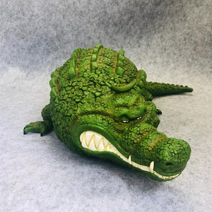 海贼王gk手办 七武海克罗克达尔 香蕉鳄鱼雕像 沙鳄配件 大鳄鱼