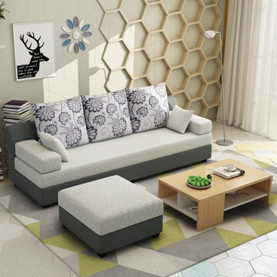 小户型布艺沙发客厅组合简约出租房特价便宜3/1.8米长三人布沙发
