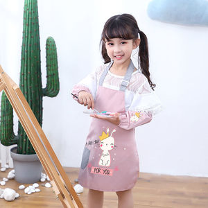 儿童绘画小围裙吃饭防水美术用幼儿园定制女罩衣画画小孩子背心式