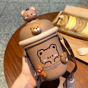 玻璃二两小酒瓶子空瓶果汁扁饮料瓶外带网红奶茶瓶带盖魔陆旗舰店