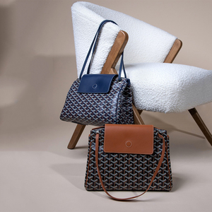 goyard戈雅rouette狗牙包老花翻盖购物袋托特包单肩斜挎通勤包女