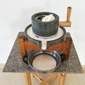 复古手推小石磨家用老石磨手工石磨豆浆机磨米浆机多功能干湿两用