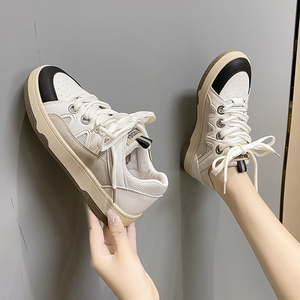 安踏官网德训板鞋女春季ins潮小众设计百搭小白鞋子春秋运动女鞋