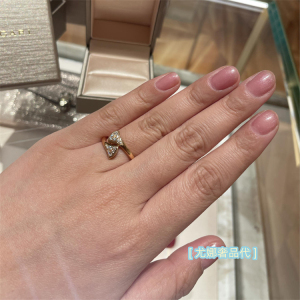 bvlgari /宝格丽 divas dream18k金满钻戒指小裙子扇子女士对戒