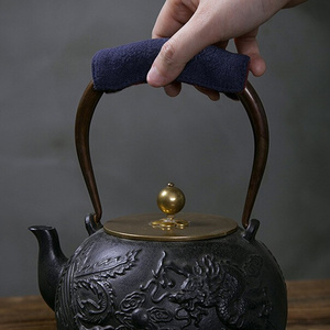 铁壶提梁把手束带防烫布垫子隔热套银壶茶壶巾提手绳绑扎茶具配件